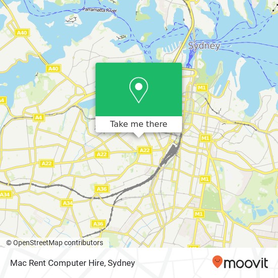 Mac Rent Computer Hire map