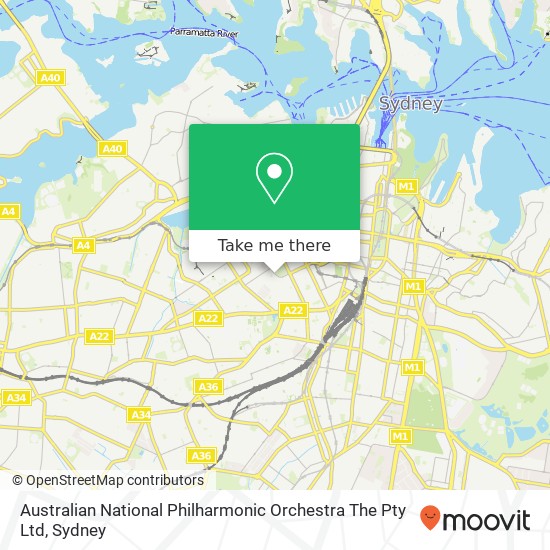 Mapa Australian National Philharmonic Orchestra The Pty Ltd