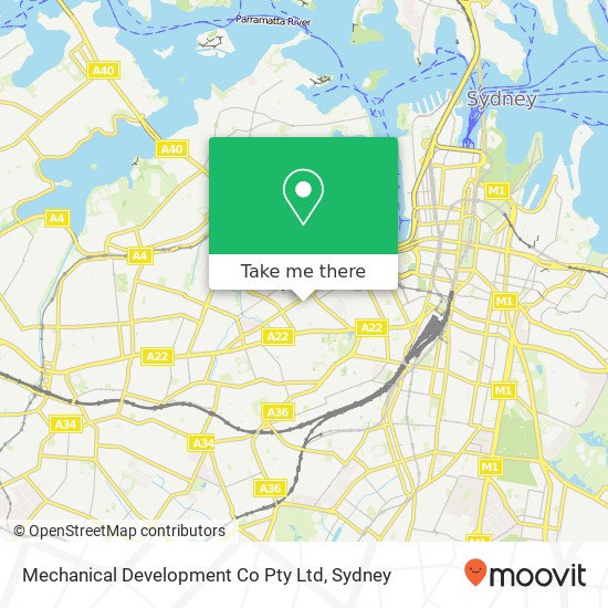 Mechanical Development Co Pty Ltd map
