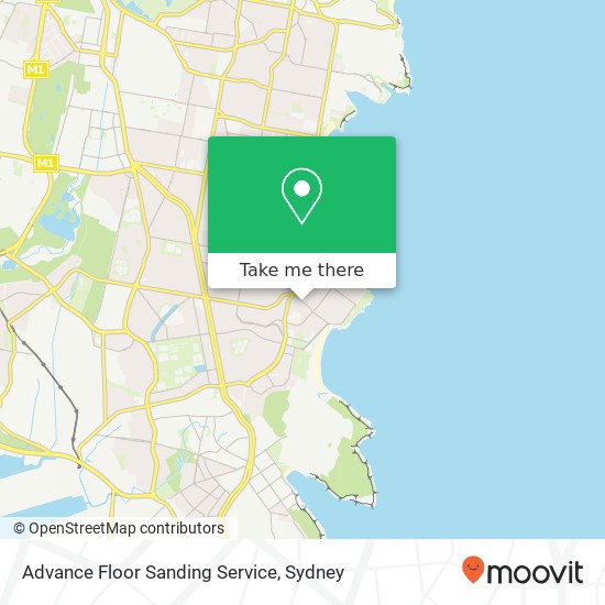 Advance Floor Sanding Service map