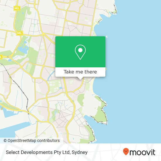 Select Developments Pty Ltd map