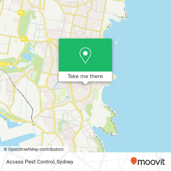 Access Pest Control map