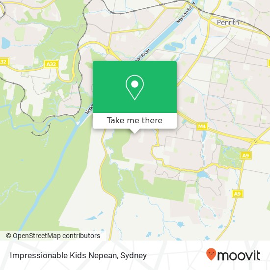 Impressionable Kids Nepean map