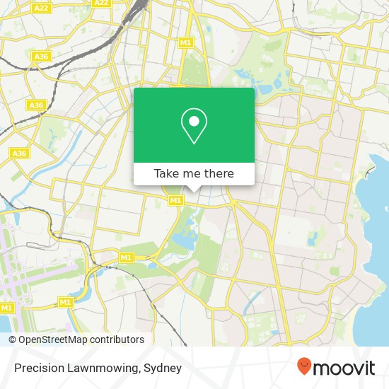 Precision Lawnmowing map