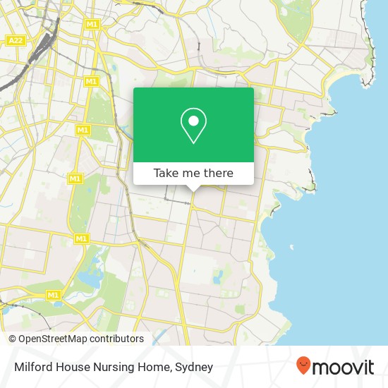 Milford House Nursing Home map