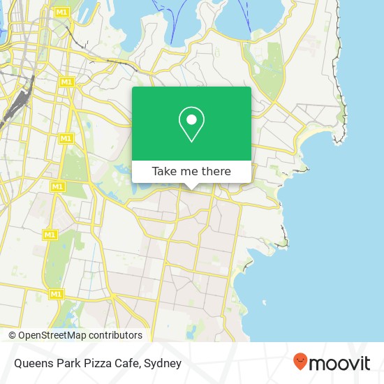 Mapa Queens Park Pizza Cafe