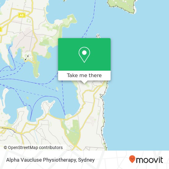 Alpha Vaucluse Physiotherapy map