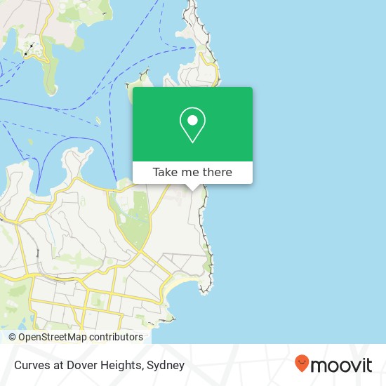 Curves at Dover Heights map