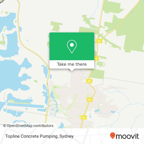 Topline Concrete Pumping map