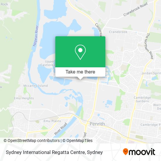 Sydney International Regatta Centre map