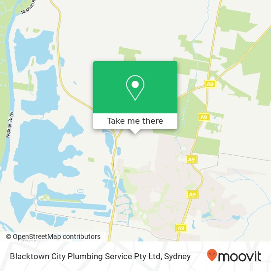 Mapa Blacktown City Plumbing Service Pty Ltd