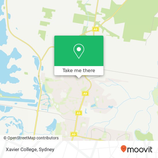 Xavier College map