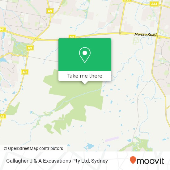 Gallagher J & A Excavations Pty Ltd map