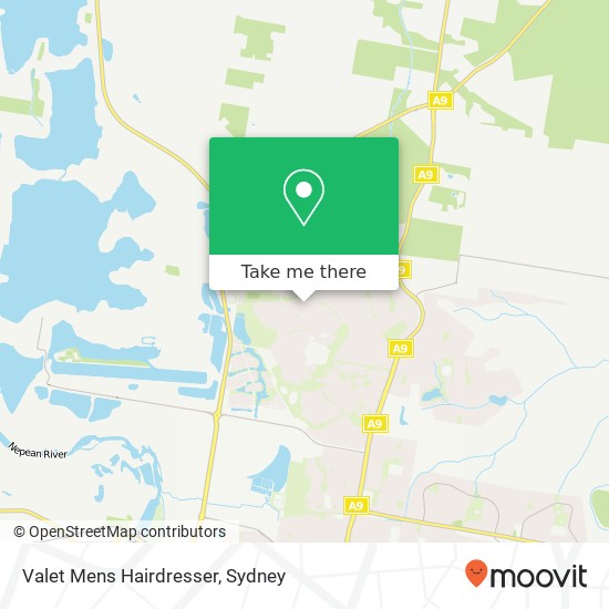 Valet Mens Hairdresser map