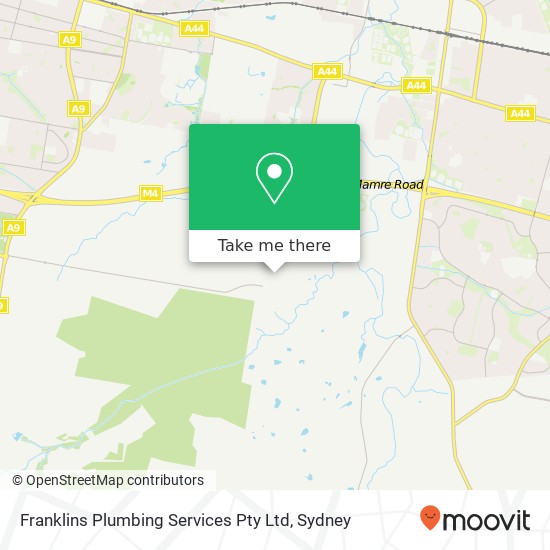 Franklins Plumbing Services Pty Ltd map