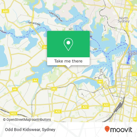 Odd Bod Kidswear map