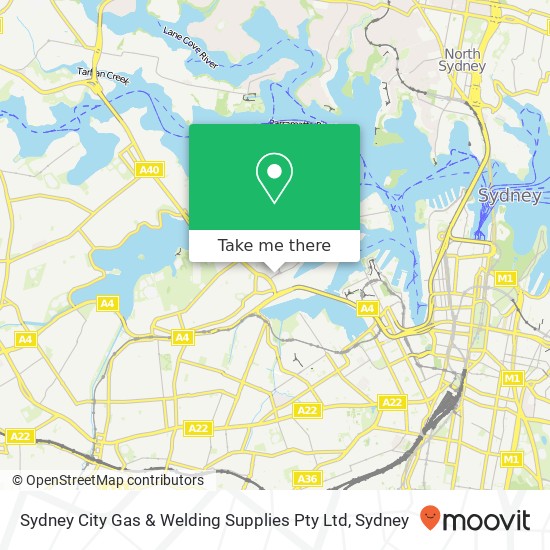 Sydney City Gas & Welding Supplies Pty Ltd map