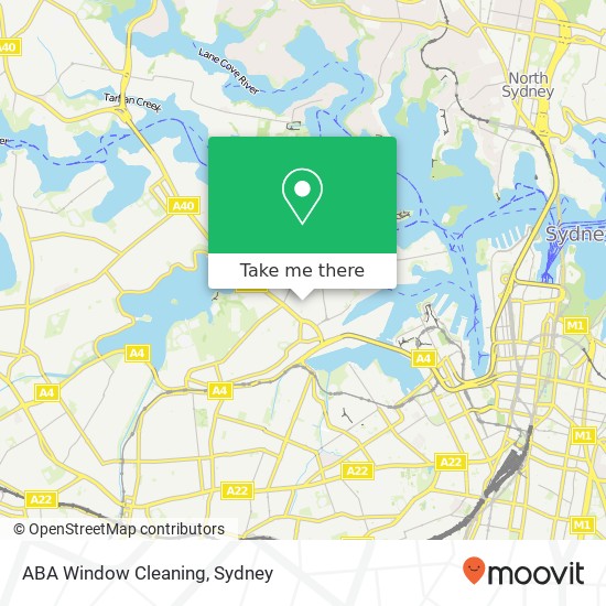 ABA Window Cleaning map