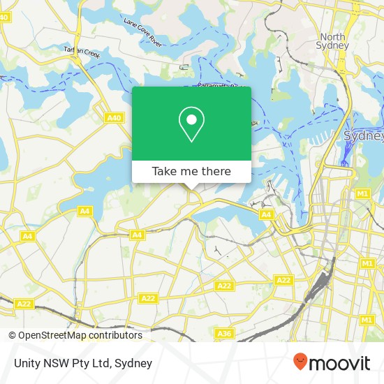 Unity NSW Pty Ltd map