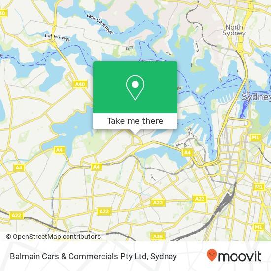 Balmain Cars & Commercials Pty Ltd map