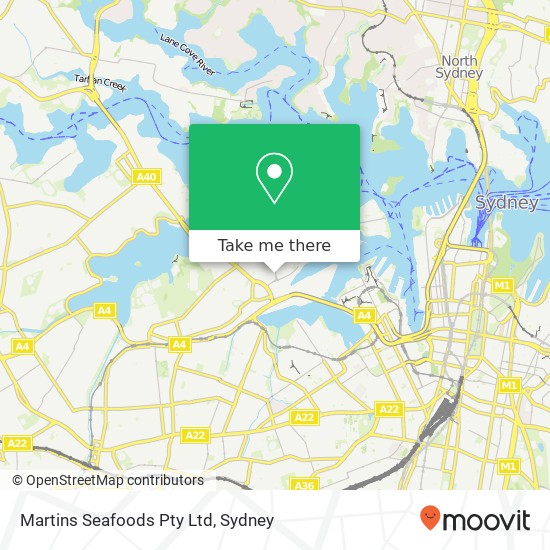 Martins Seafoods Pty Ltd map