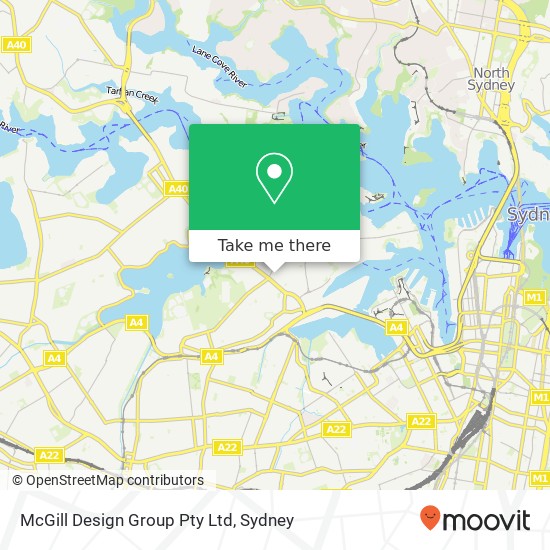 McGill Design Group Pty Ltd map