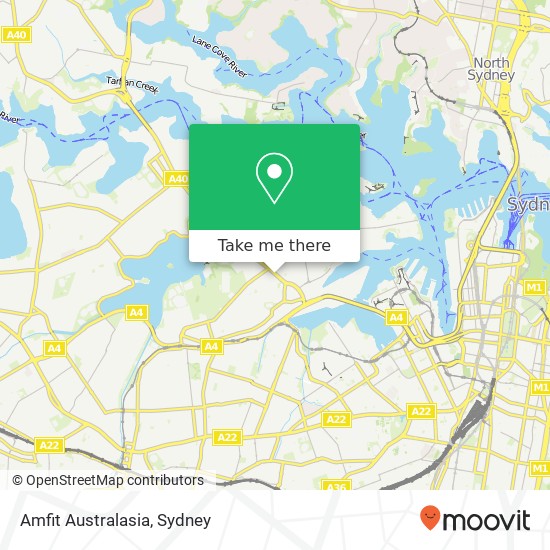 Amfit Australasia map