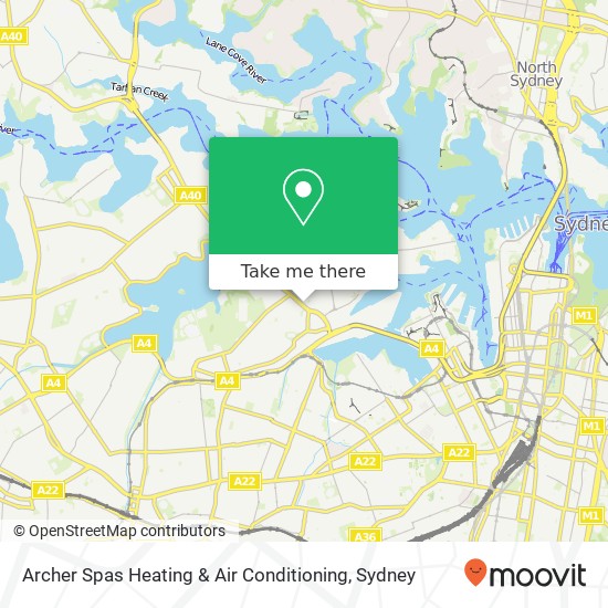Archer Spas Heating & Air Conditioning map