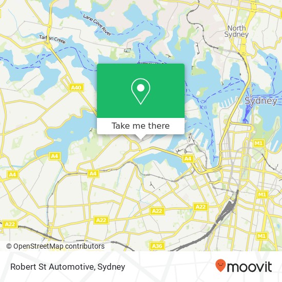 Mapa Robert St Automotive