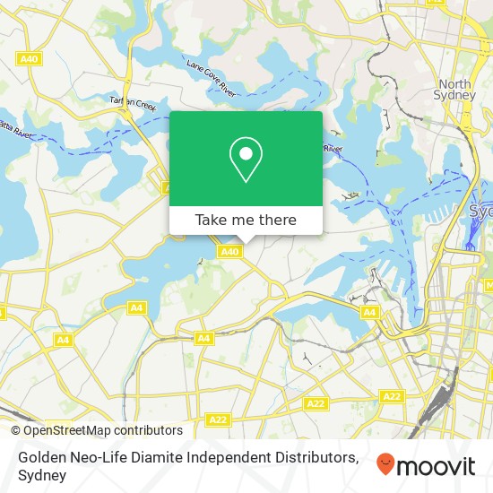 Golden Neo-Life Diamite Independent Distributors map