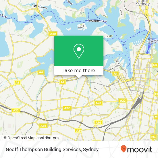 Mapa Geoff Thompson Building Services