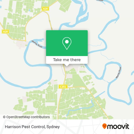 Mapa Harrison Pest Control