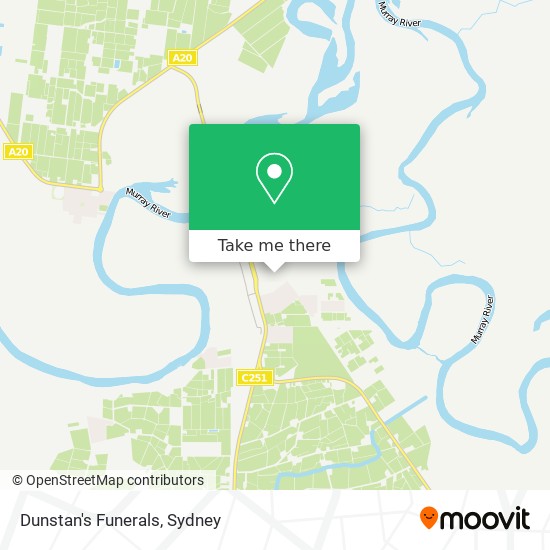 Dunstan's Funerals map