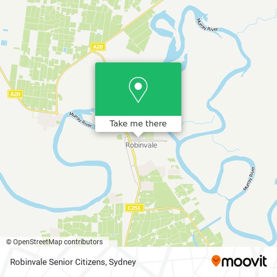 Mapa Robinvale Senior Citizens