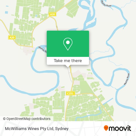 Mapa McWilliams Wines Pty Ltd