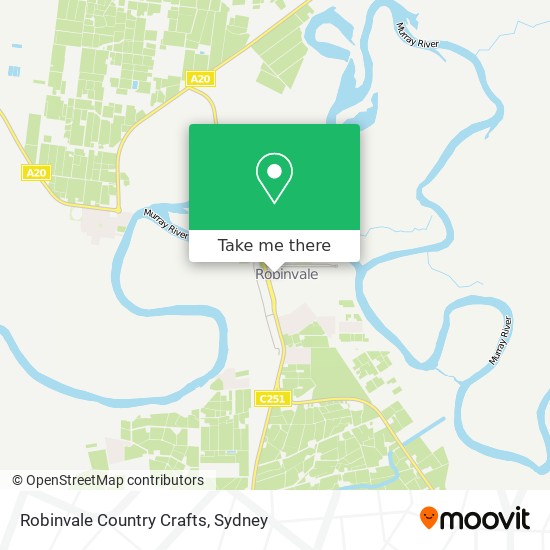 Robinvale Country Crafts map