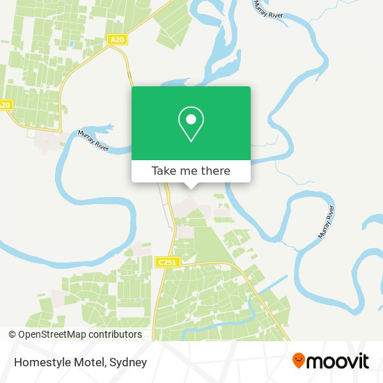 Mapa Homestyle Motel