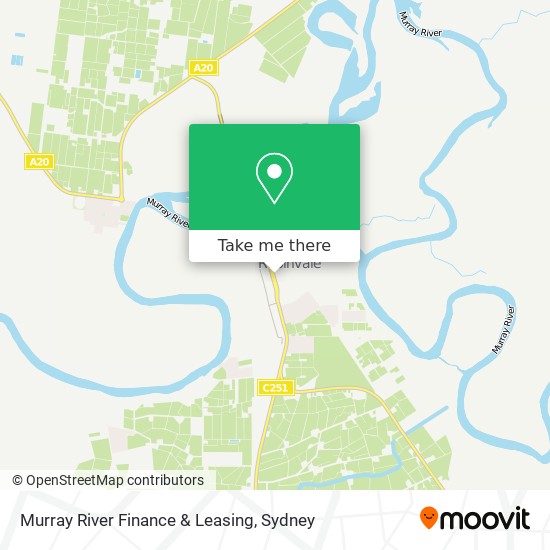 Mapa Murray River Finance & Leasing
