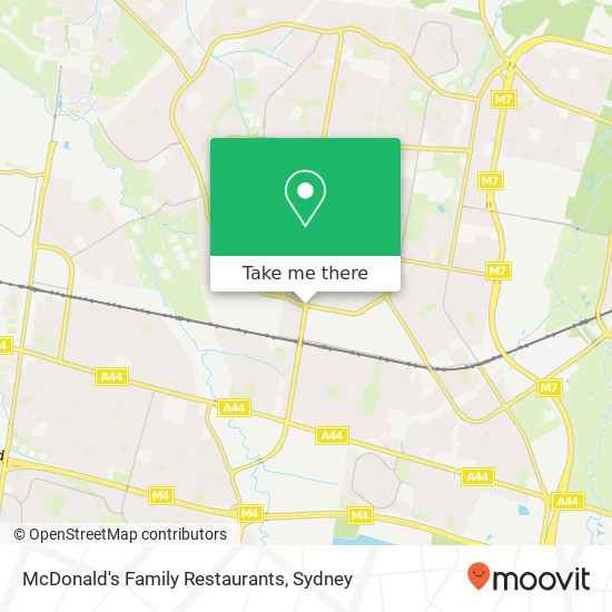 Mapa McDonald's Family Restaurants