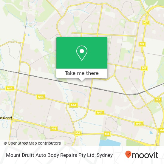 Mount Druitt Auto Body Repairs Pty Ltd map