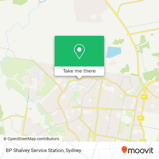 Mapa BP Shalvey Service Station