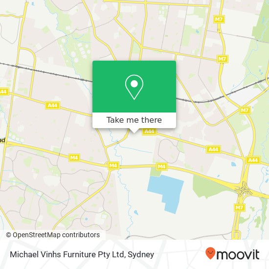 Michael Vinhs Furniture Pty Ltd map