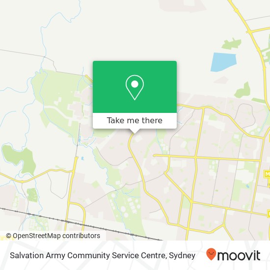Salvation Army Community Service Centre map