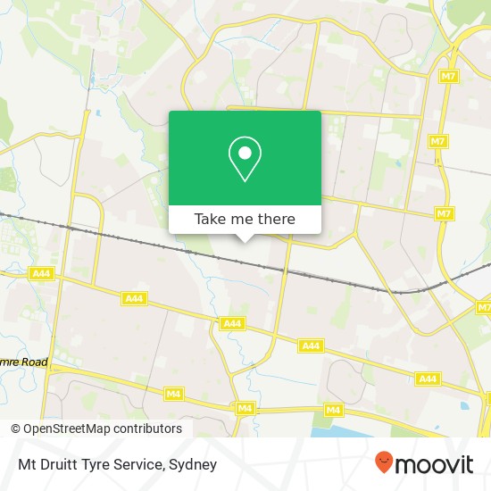 Mt Druitt Tyre Service map