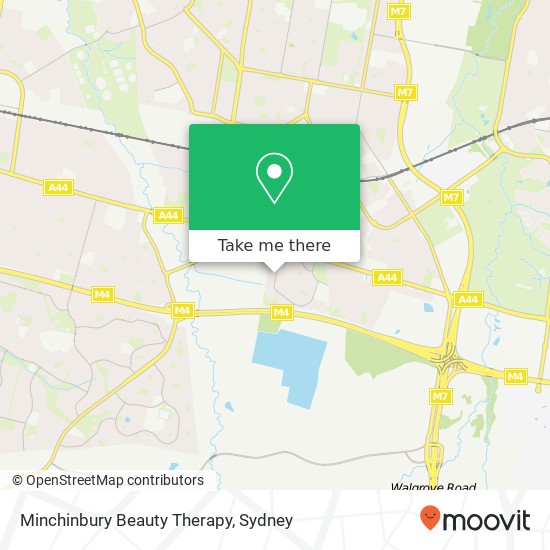 Minchinbury Beauty Therapy map