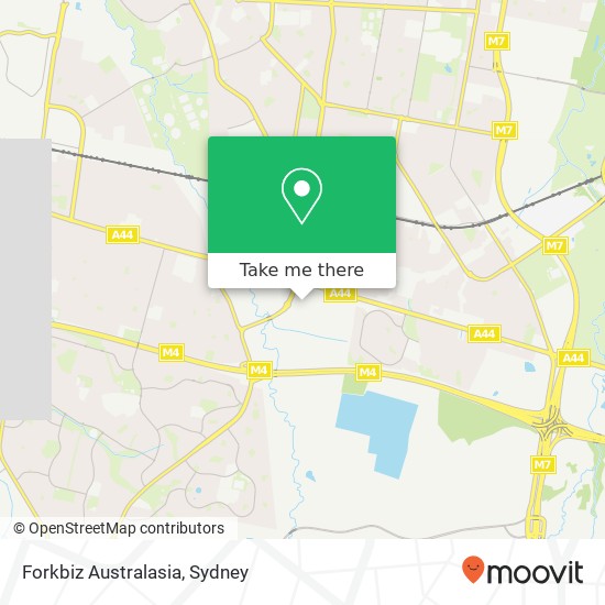 Mapa Forkbiz Australasia