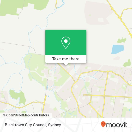 Mapa Blacktown City Council