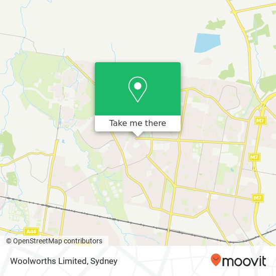 Woolworths Limited map