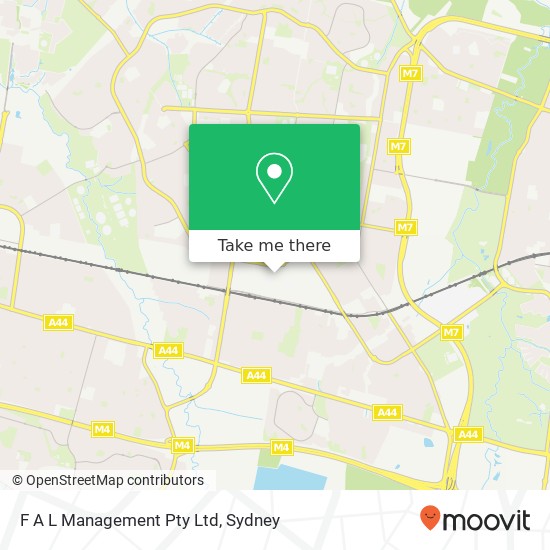 F A L Management Pty Ltd map