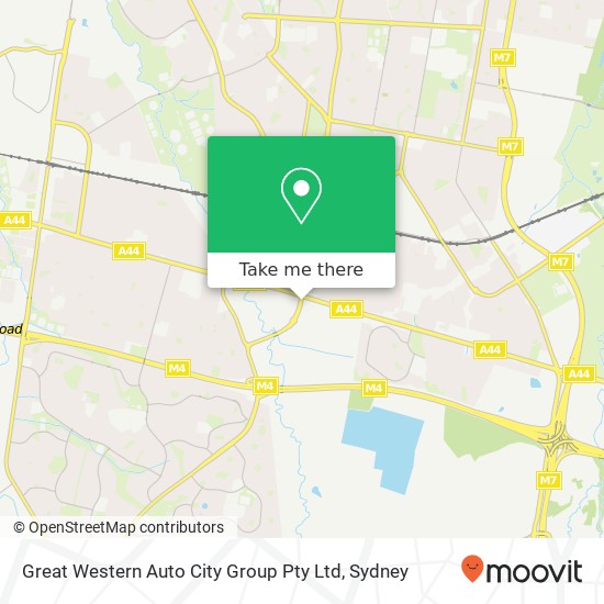 Great Western Auto City Group Pty Ltd map